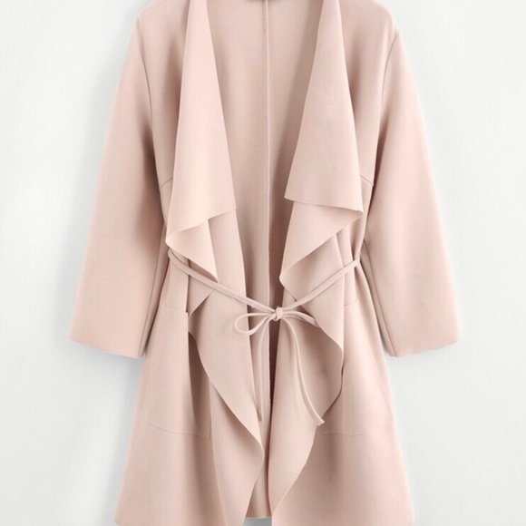 Jackets & Blazers - Flowy Pocket Wrap Coat